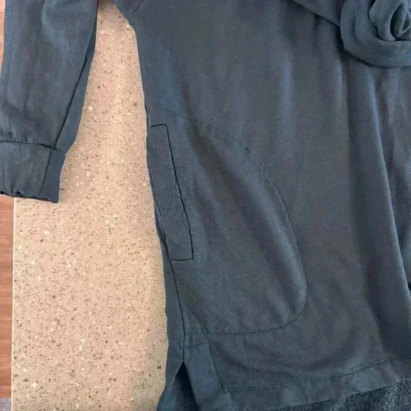 Women's Capote Green Turtleneck Relaxed Fit Soft Fleece Pullover Size XL - Picture 4 of 10